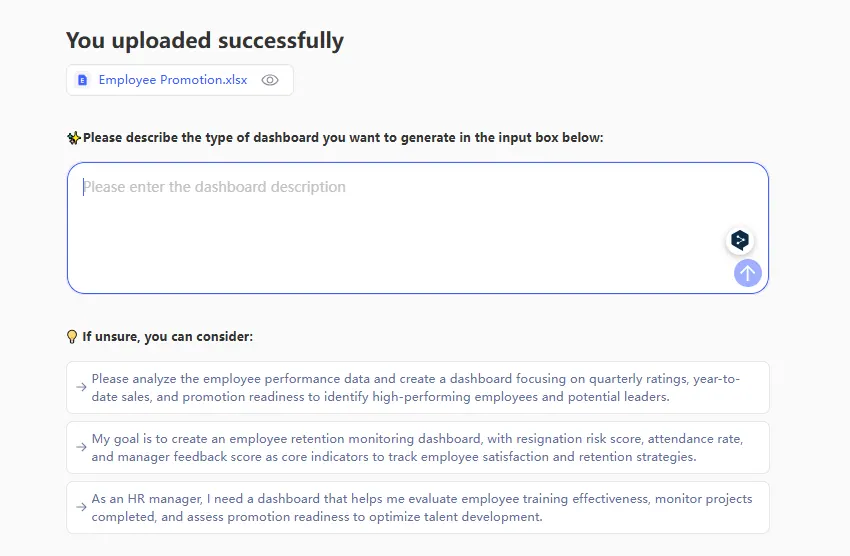 décrivez votre demande à l'IA