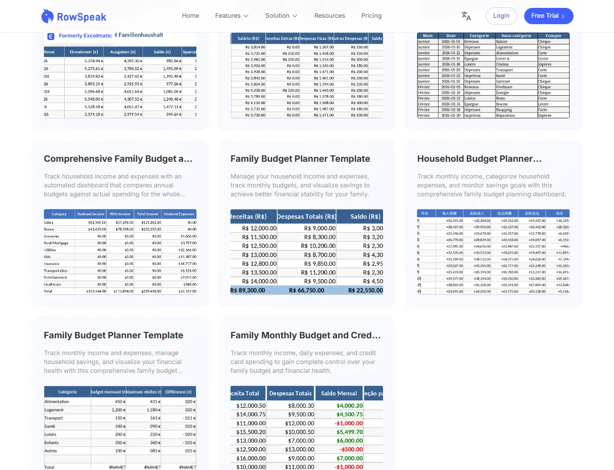 Family Budget Planner