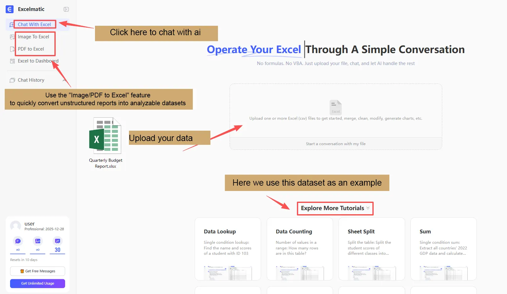 Première étape : préparation et téléchargement unifiés des données