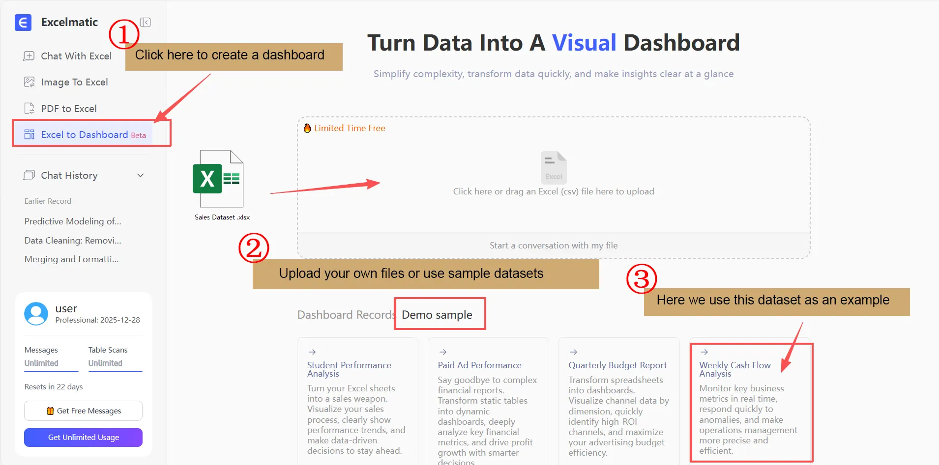 Mit vorhandenen Vertriebsdaten starten