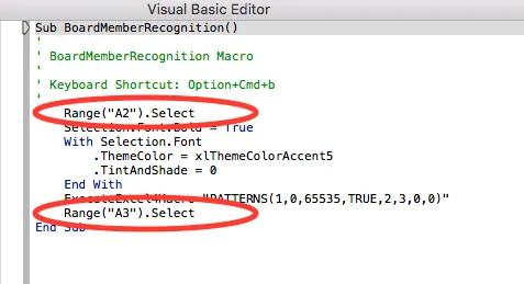 The intimidating Visual Basic for Applications (VBA) editor window 3