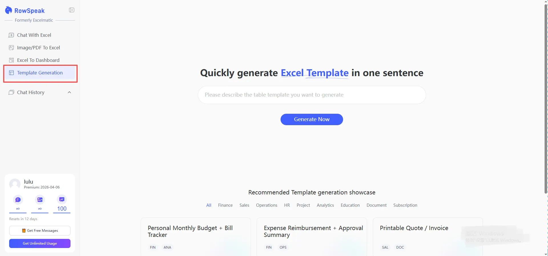 home page
