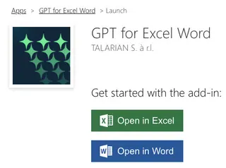 Installation de GPT for Excel