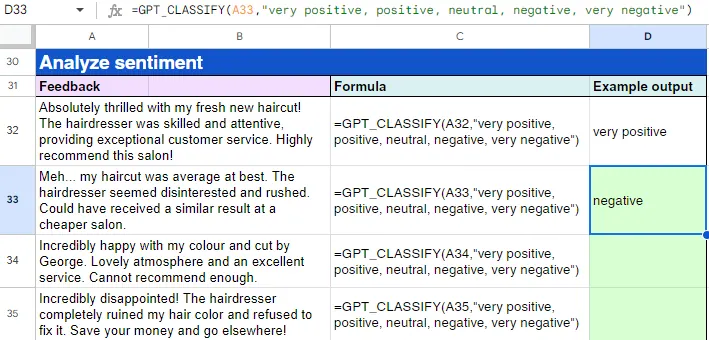 GPT_CLASSIFY in action()