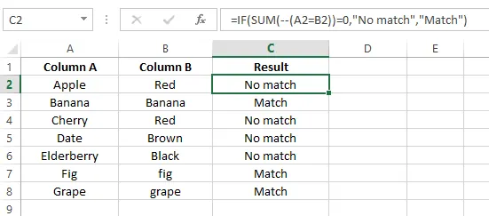Encapsuler une formule Excel dans IF() 11
