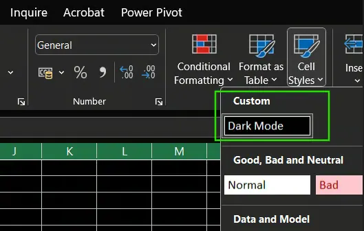 Nouveau style de cellule en mode sombre 8
