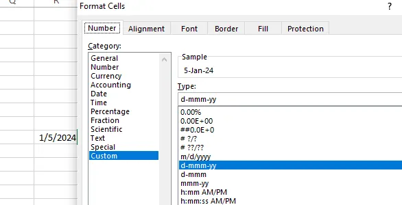 Custom data type in excel. 11