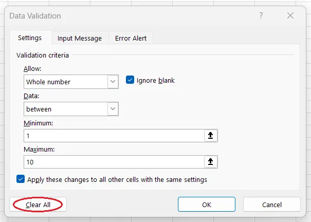 Como remover a validação de dados no Excel. 8