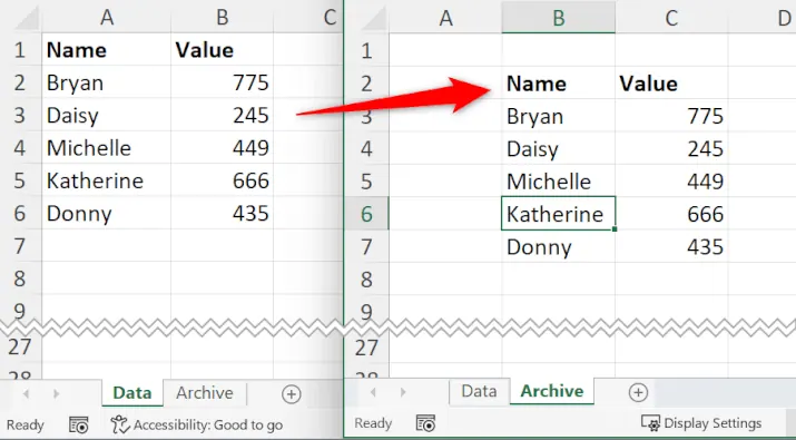 Une illustration d'un éditeur de code VBA avec un script pour copier des données entre des feuilles. 1