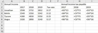 Incorrect formula after dragging without mixed reference