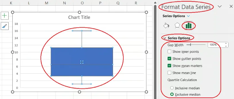Cómo personalizar un diagrama de caja y bigotes en Excel. Imagen del Autor. 11