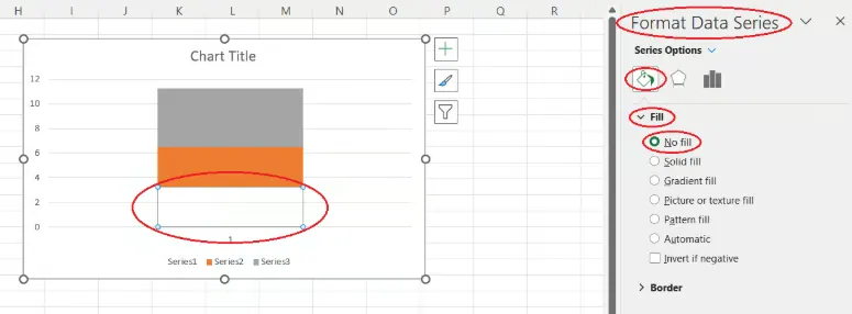 Cómo formatear la caja base de un diagrama de caja y bigotes desde cero en Excel. Imagen del Autor. 6