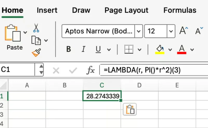 Excel LAMBDA-Funktion für Pi 1