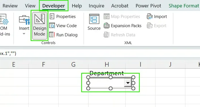 How to remove Combo Boxes and ActiveX controls in Excel 13