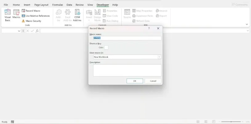 Configure macro settings 4