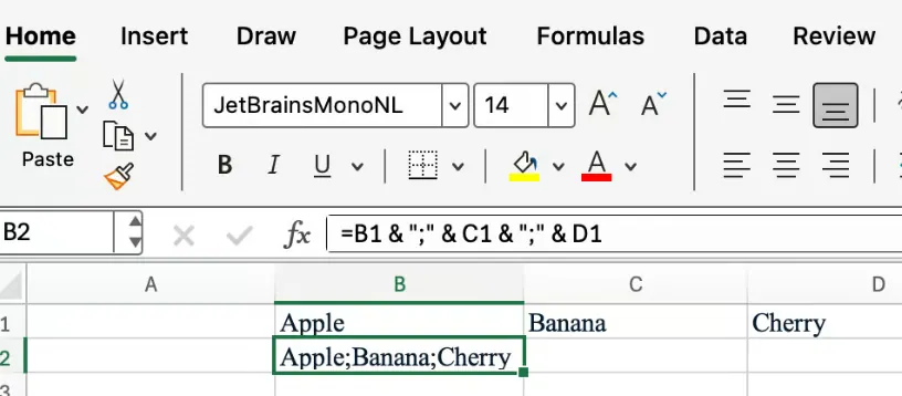 manually adding in delimiters 3