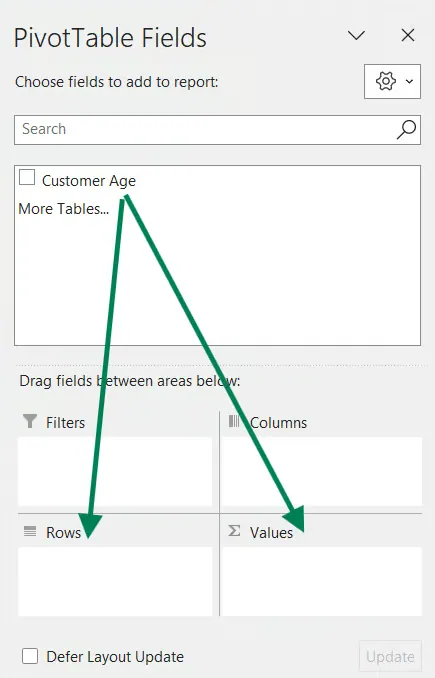 Customize Pivot Table 6