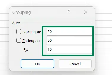 Grouping Pivot Table 8