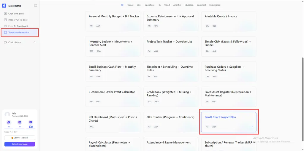 RowSpeak Showcase: Gantt Chart Highlight