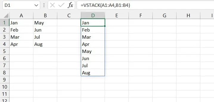 Two separate lists of data in Excel