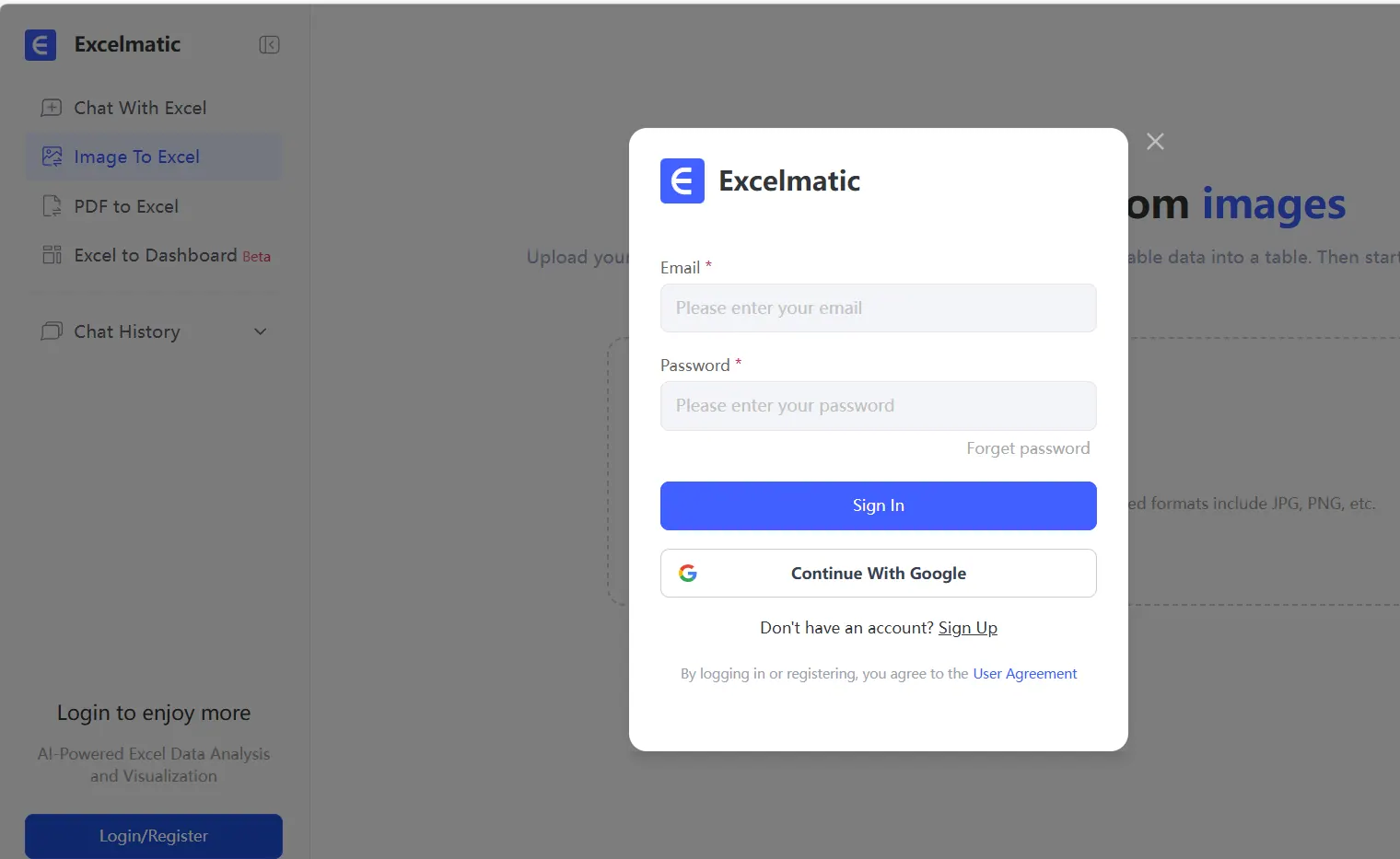 Sign up & Access the Tool