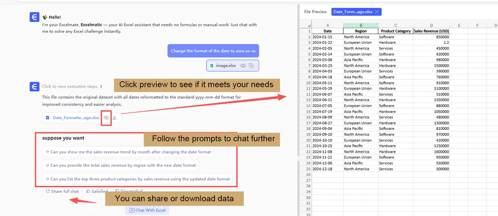 Nach Excel exportieren