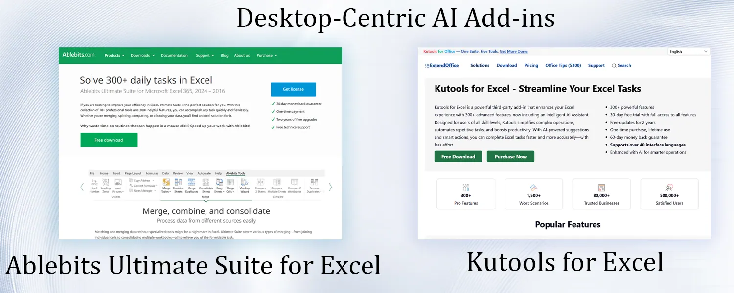 Desktop-Centric AI Add-ins