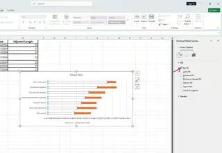 Im Bereich "Datenreihe formatieren" wählen Sie "Keine Füllung" aus 6