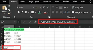 VLOOKUP 範例 2