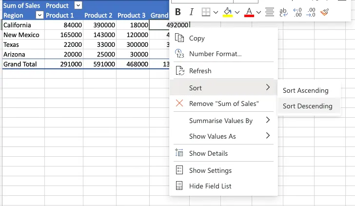 Excel chart menu and formatting controls Excel chart menu and formatting controls