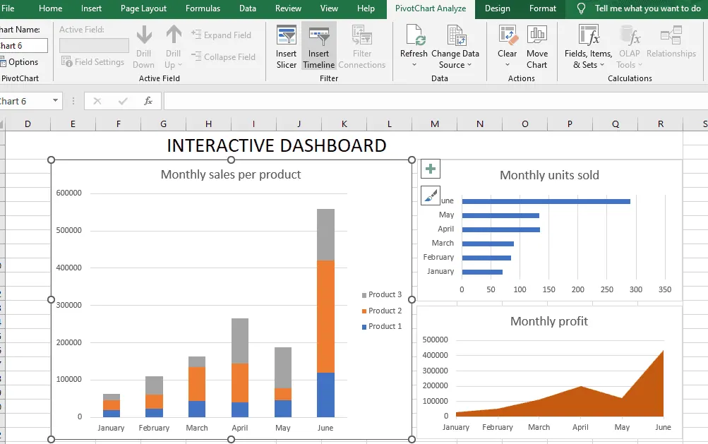 Insert Timeline in Excel Insert Timeline in Excel