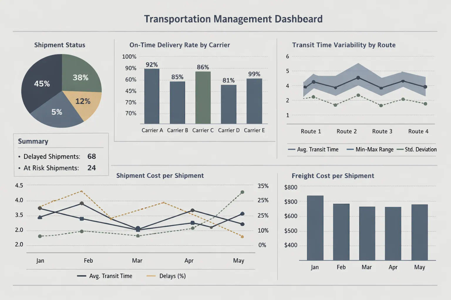 Transportation Management Dashboard