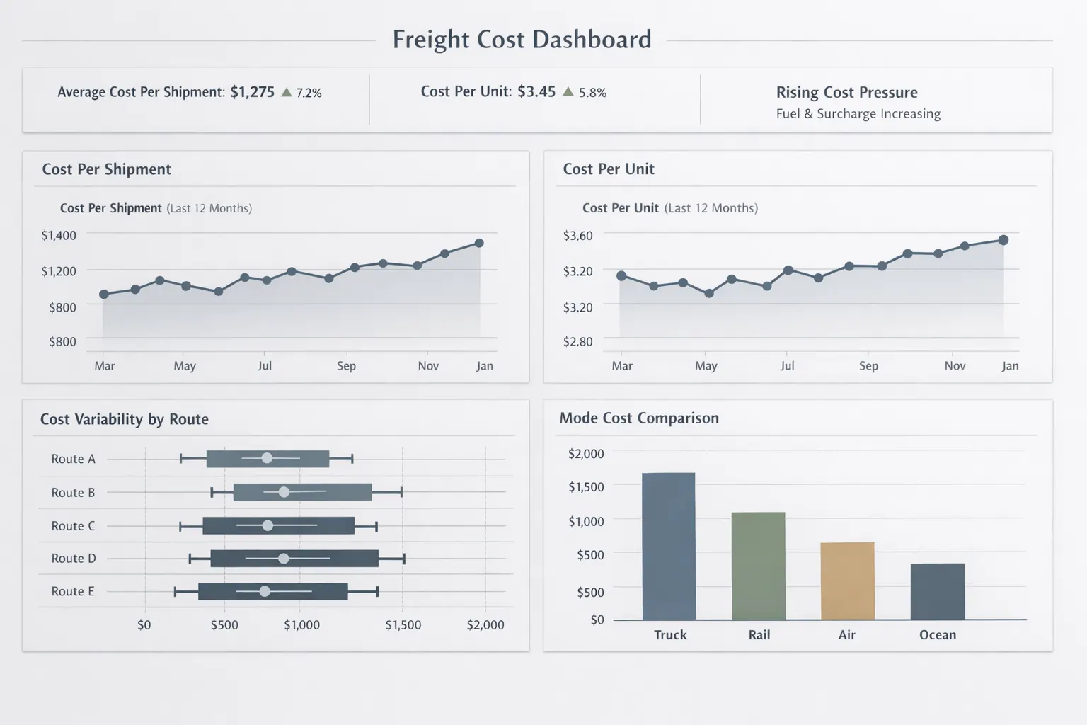 Freight Cost Dashboard
