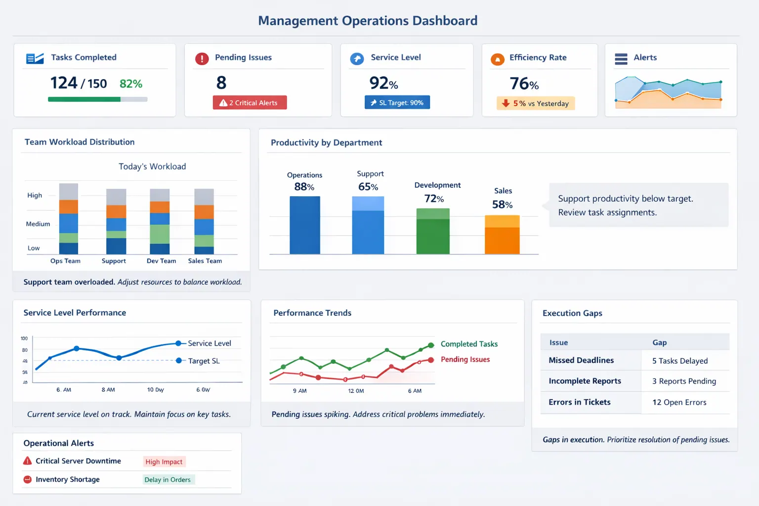 Management Operations Dashboard