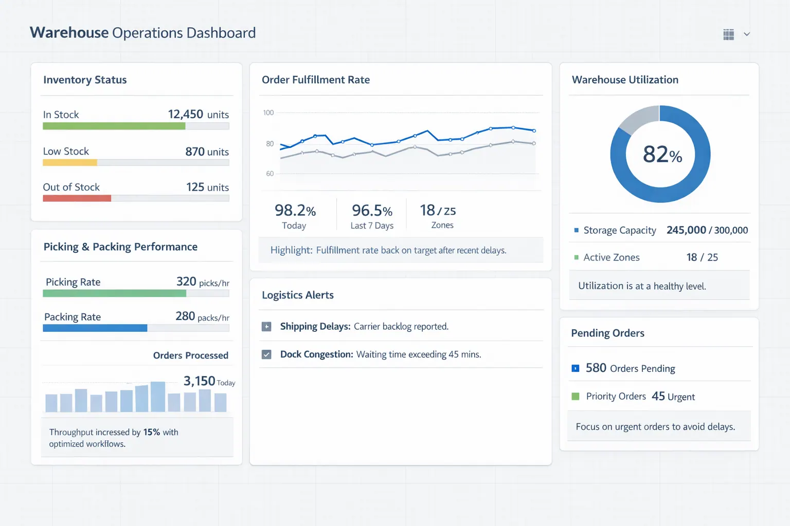 Warehouse Operations Dashboard