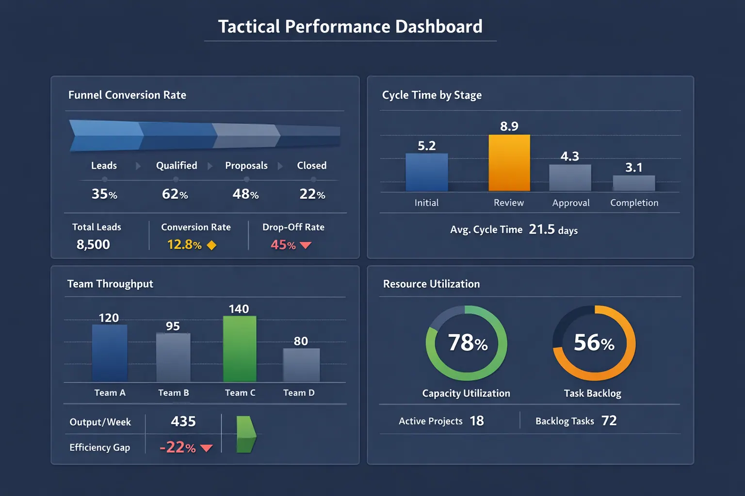 Tactical Performance Dashboards