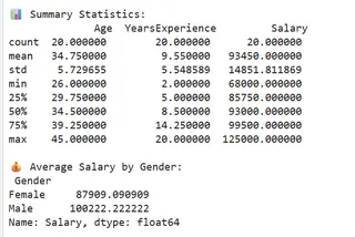 Statistiques récapitulatives utilisant Python dans Excel. 5