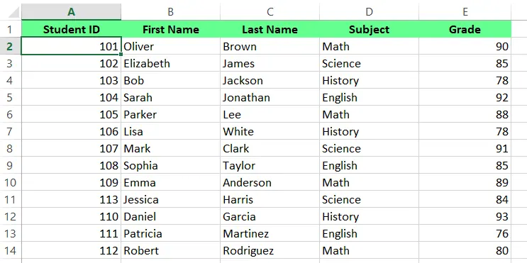 중복 항목 제거 후 데이터 8