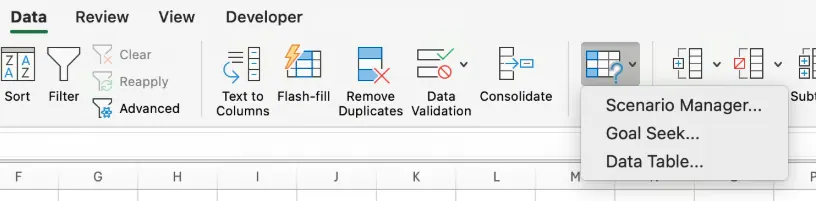 Scenario Manager Excel 2