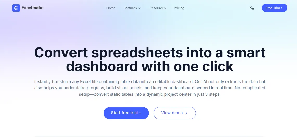 RowSpeak: Convert spreadsheets into a smartdashboard with one click