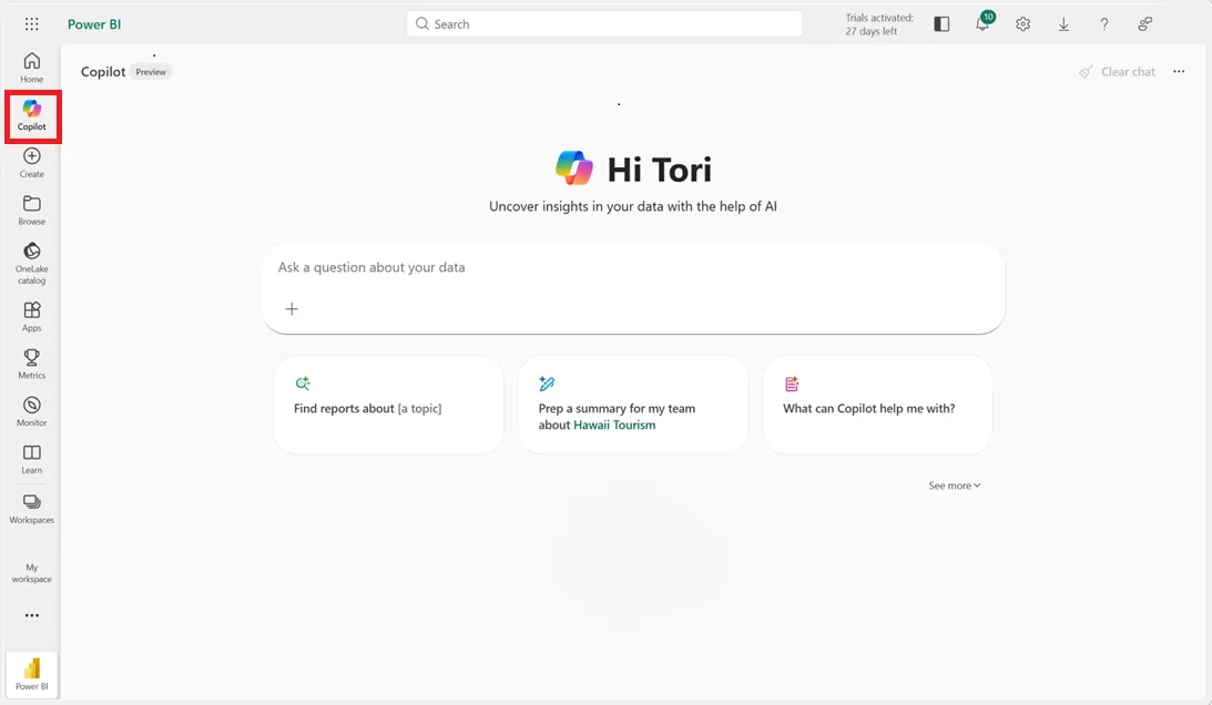 Microsoft Power BI(Copilot)