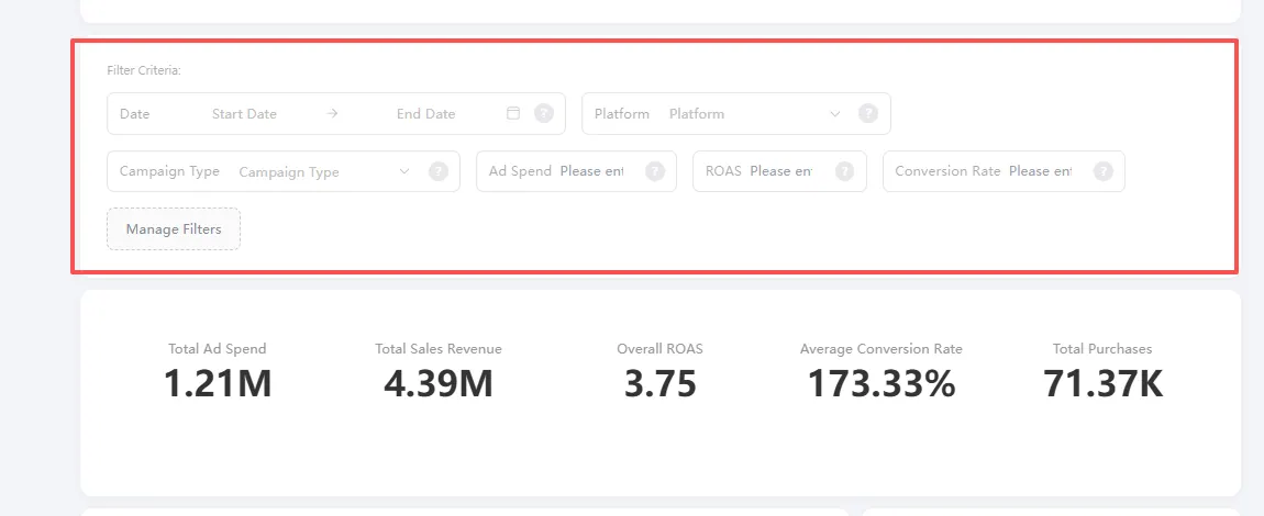 Ajoutez des filtres interactifs