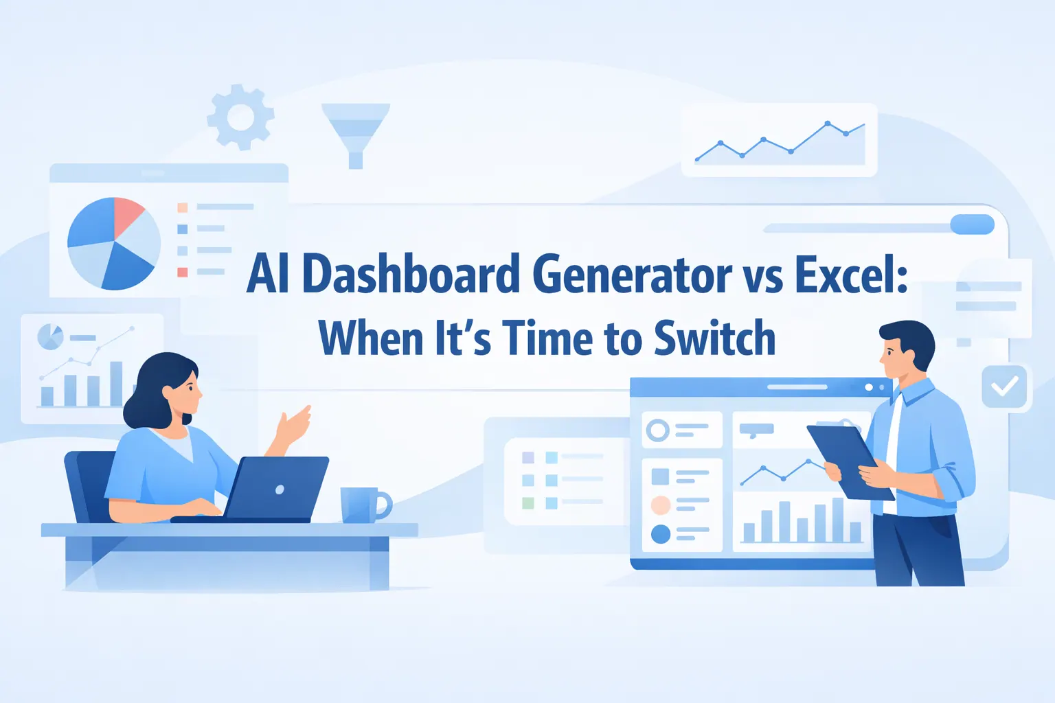 Generador de Dashboards con IA vs Excel: Cuándo cambiar