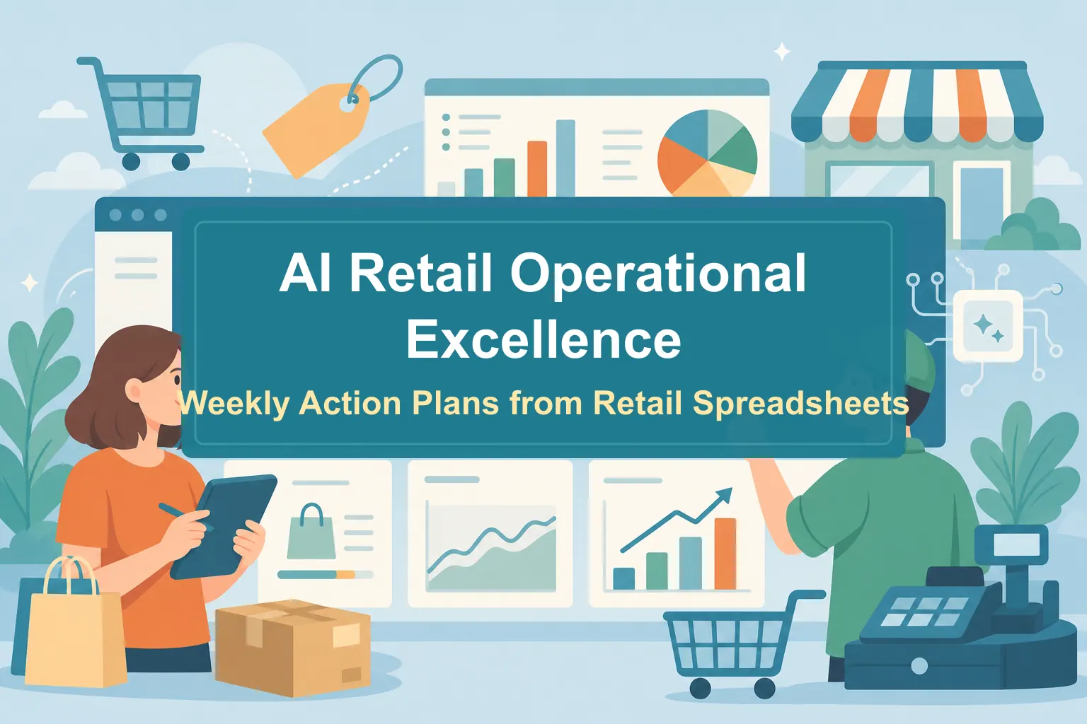 KI-Operational-Excellence im Einzelhandel: Tabellen in wöchentliche Aktionspläne verwandeln