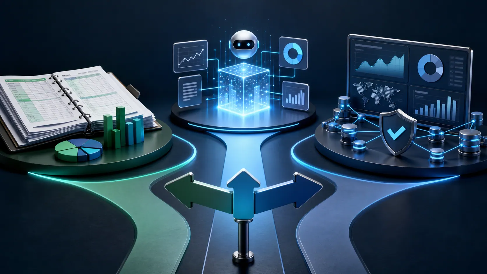 2026年のAI vs Excel vs BI：ビジネスレポーティングにおける各ツールの位置づけ