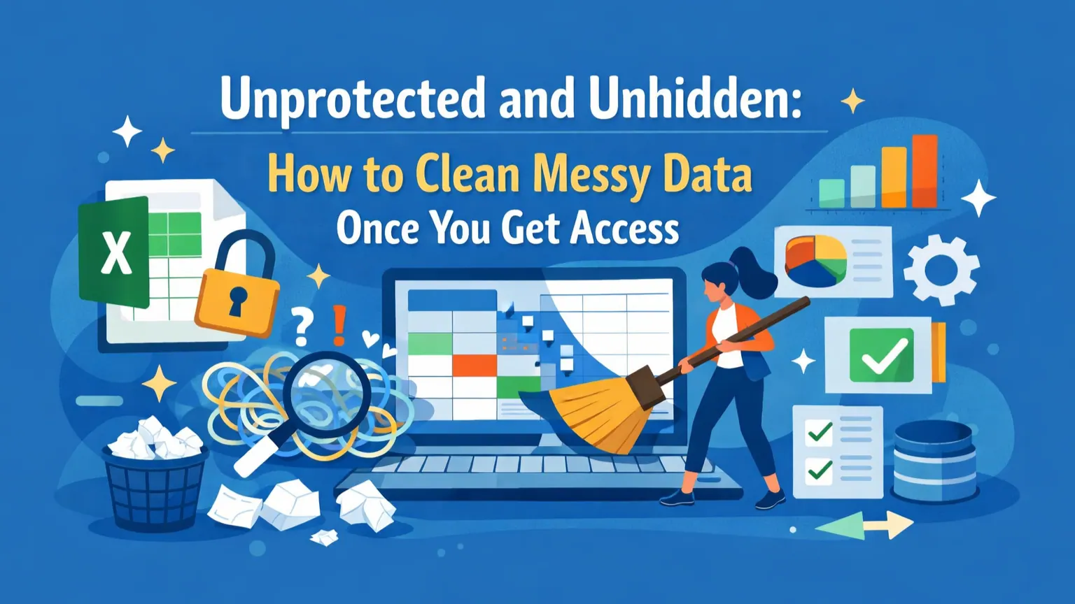 Unprotected and Unhidden: How to Clean Messy Data Once You Get Access