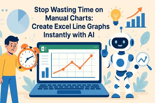 Stop Wasting Time on Manual Charts: Create Excel Line Graphs Instantly with AI