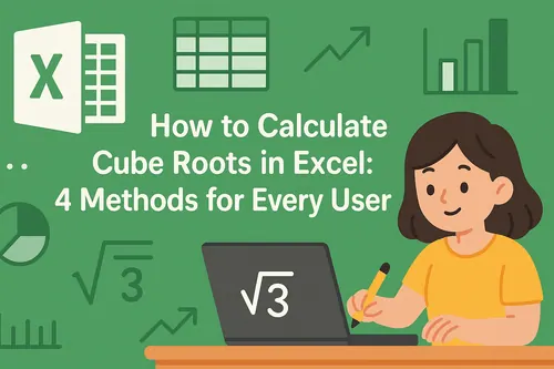 Excel에서 세제곱근 계산하는 방법 : 모든 사용자를 위한 4가지 방법