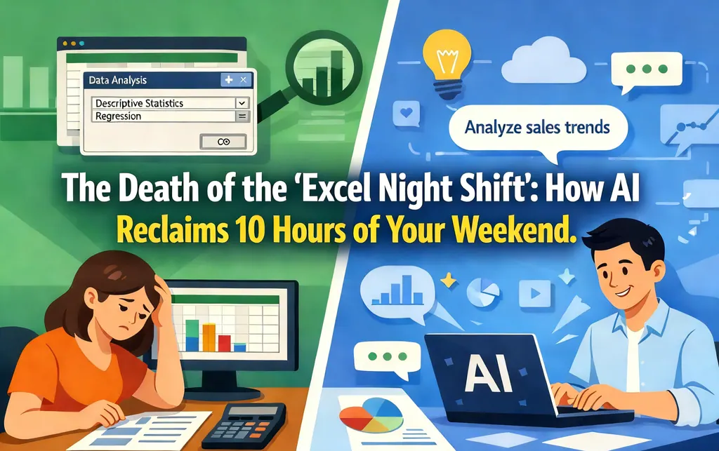 'Excel Night Shift' 的終結: AI 如何奪回你週末的 10 小時. 'Excel Night Shift' 的終結: AI 如何奪回你週末的 10 小時.