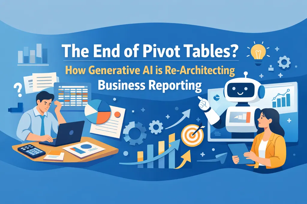 La fin des tableaux croisés dynamiques ? Comment l’IA générative réarchitecte le reporting d’entreprise
